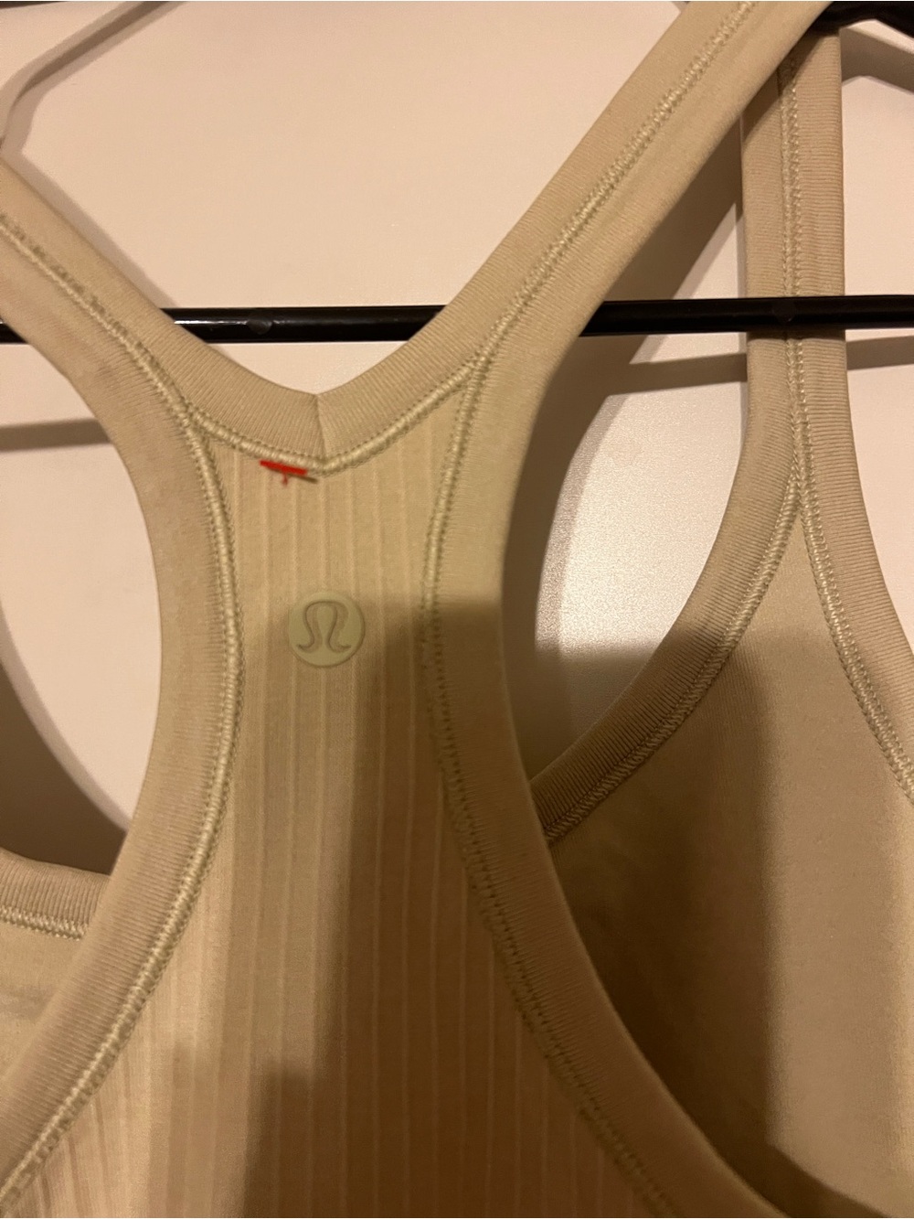 Lululemon Ribbed Racerback Tank Top in Light Olive - Picture 3 of 3